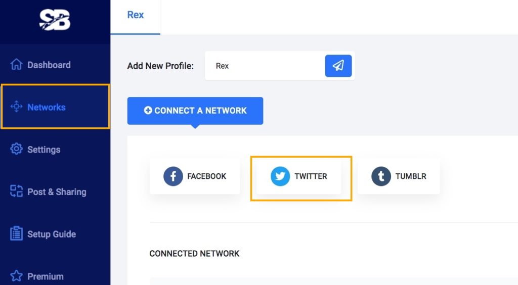 Connect Twitter To Network