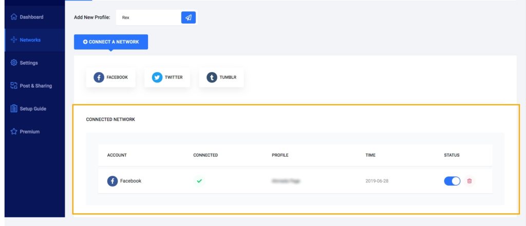 Facebook Connected
