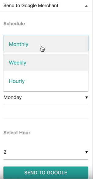 Schedule the auto-sync and send WooCommerce Products to Google Merchant Shop