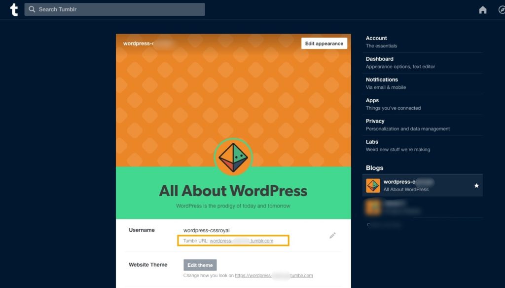 Blog Settings