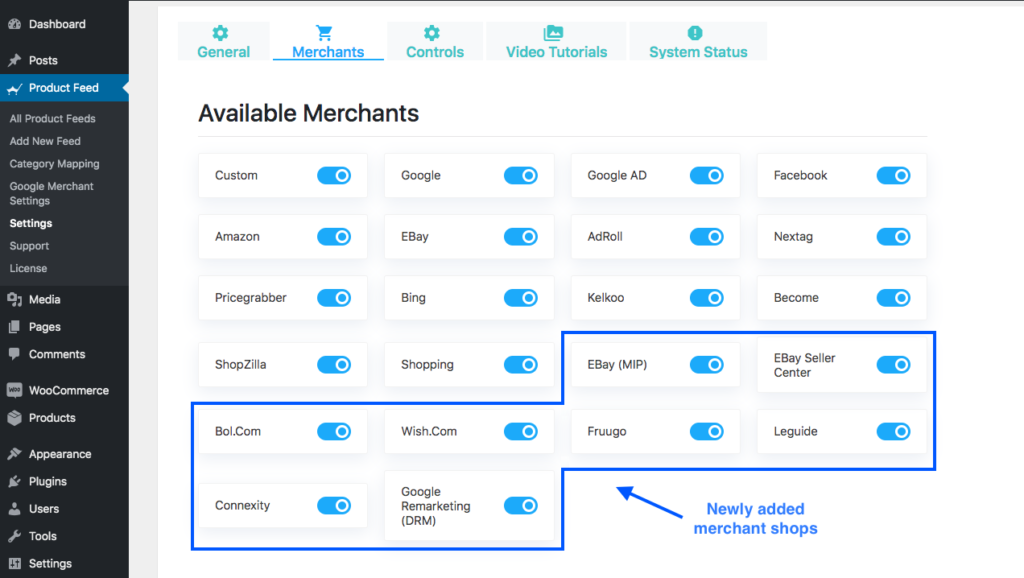 All Supported Merchants