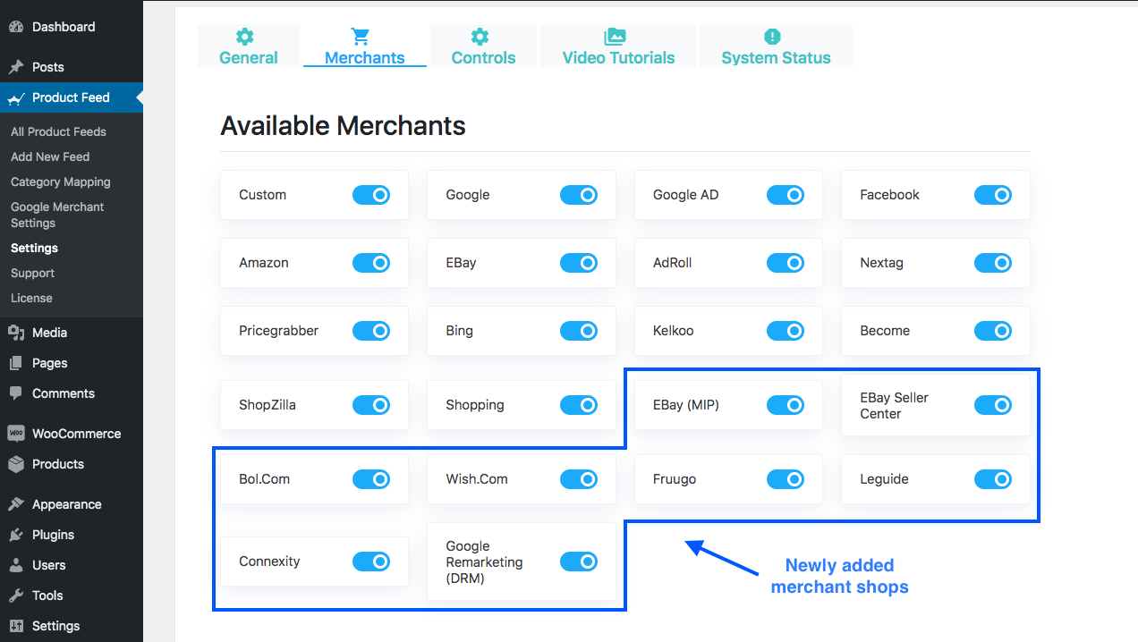 All Supported Merchants