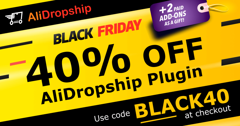 AliDropship Black Friday Banner