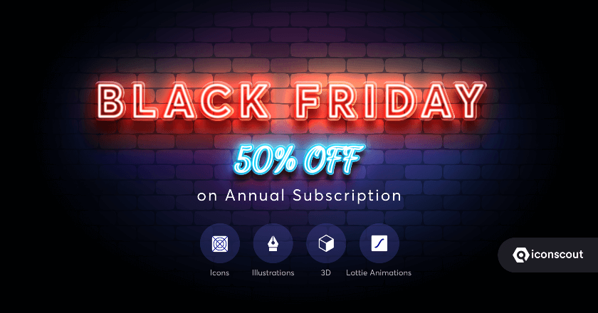 Iconscout Black Friday Banner
