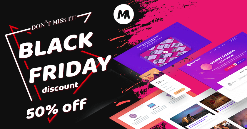 Master Addons Black Friday Banner
