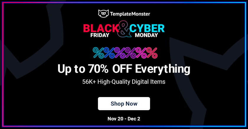 TemplateMonster Black Friday Deal