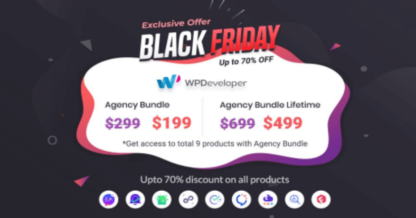 WPDeveloper Black Friday Banner