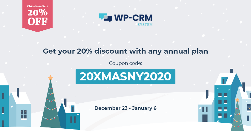 WP-CRM System Christmas Banner