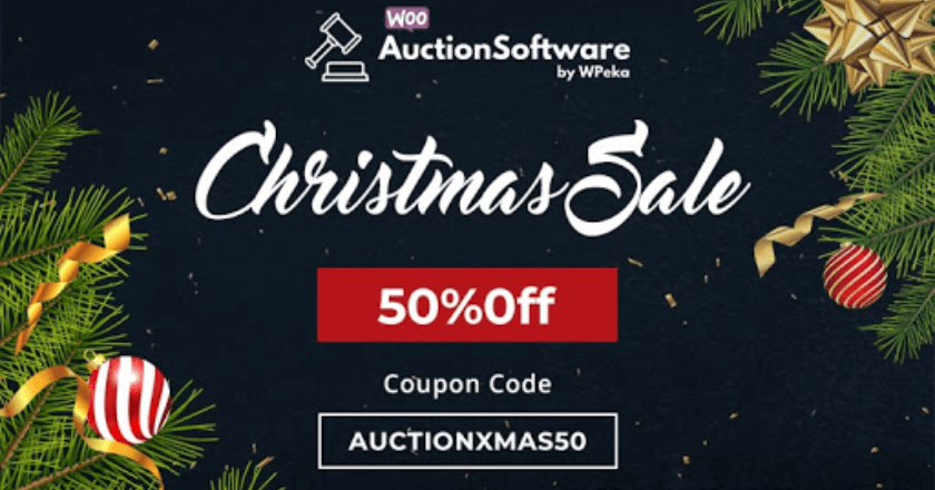 WPauction Christmas Banner