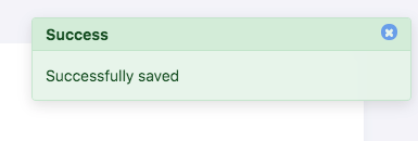 Settings Saved