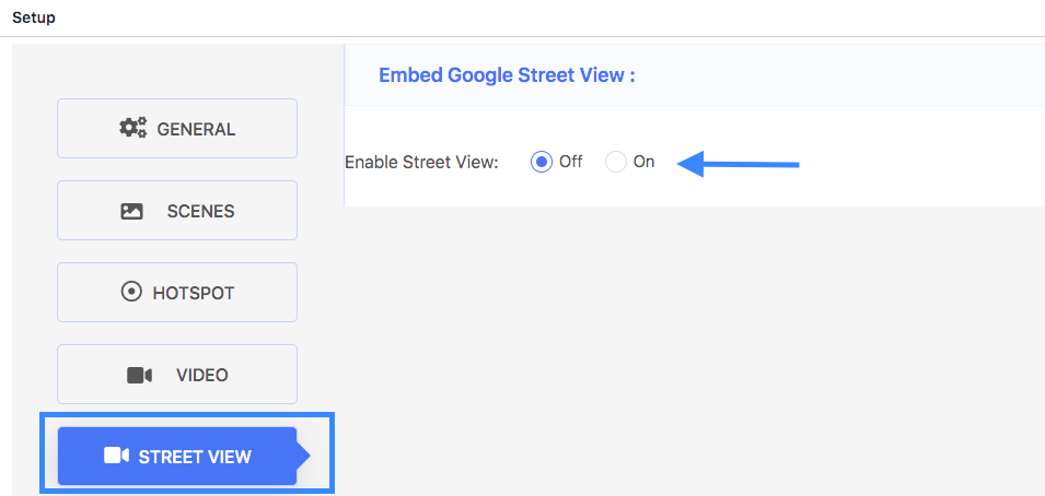 Enable Google Street View