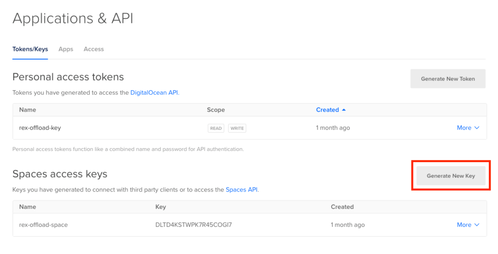 Application and API on DigitalOcean