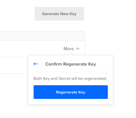 Confirm Regenerate Access Key