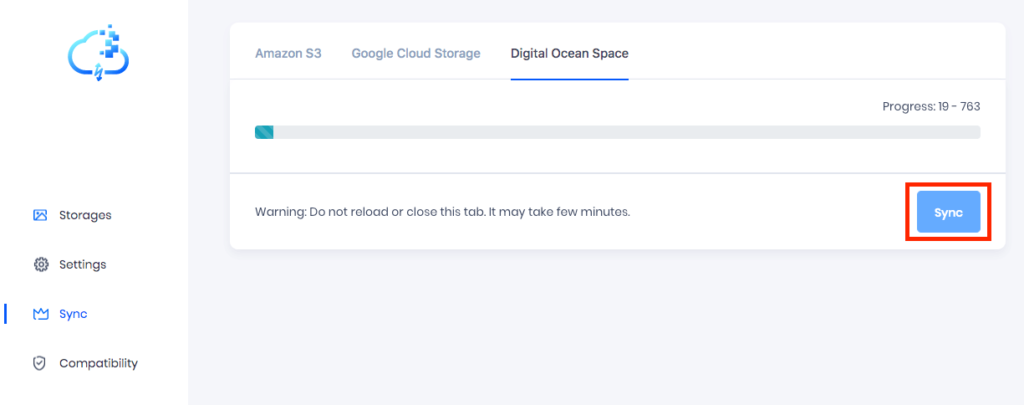 Sync Media to DigitalOcean Space