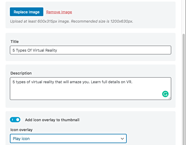 Social snippet post edit