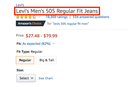 Product Title on Amazon Seller Central