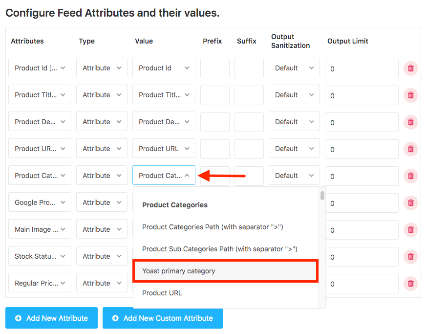 Yoast Primary Product Category