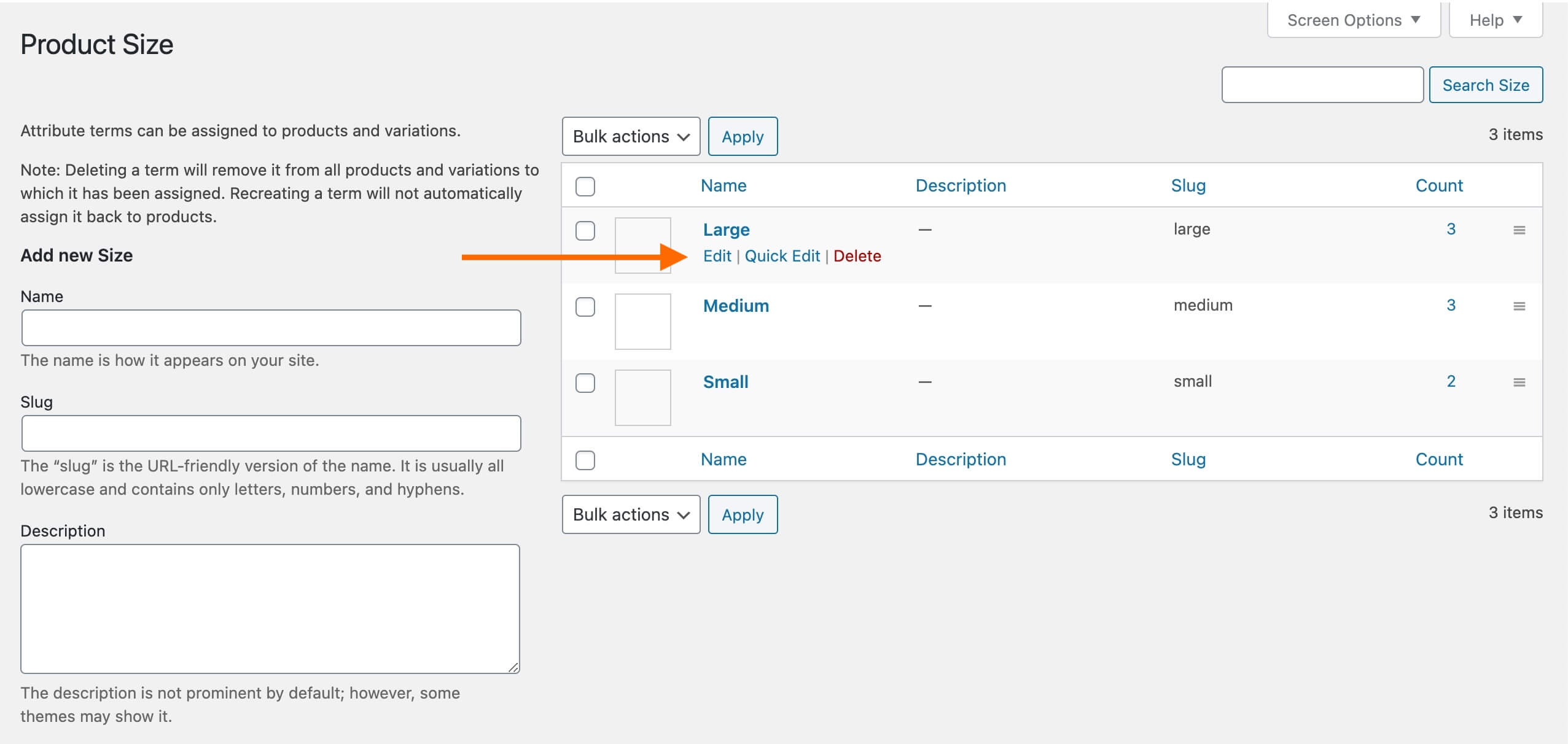 Edit A Product Variation