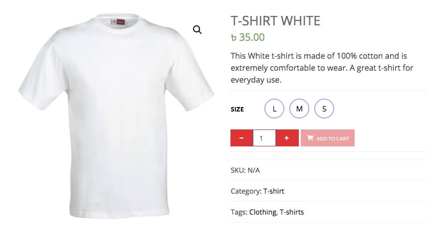 Label Swatches on Product Page