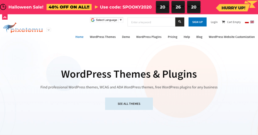 Pixelemu Halloween Banner