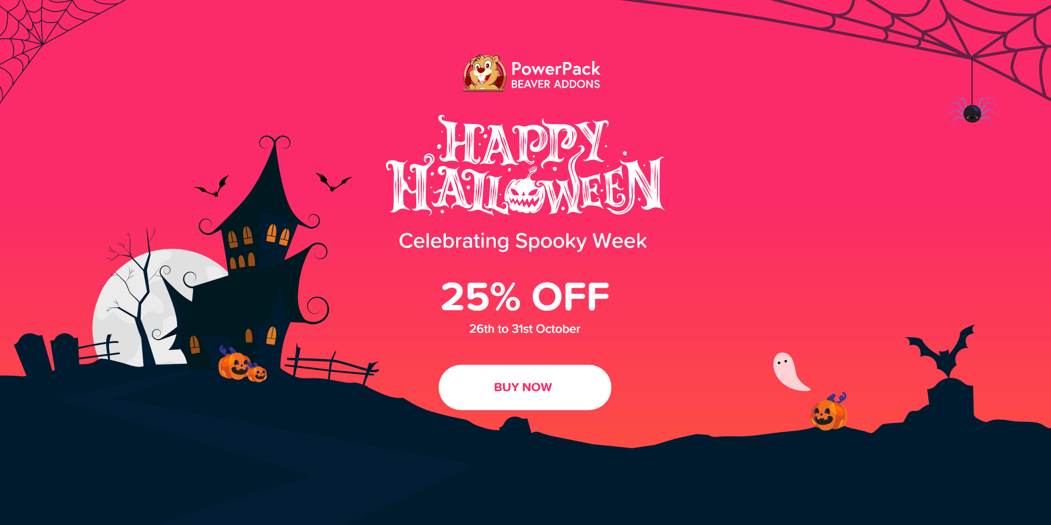 PowerPack For Beaver Builder Halloween Banner