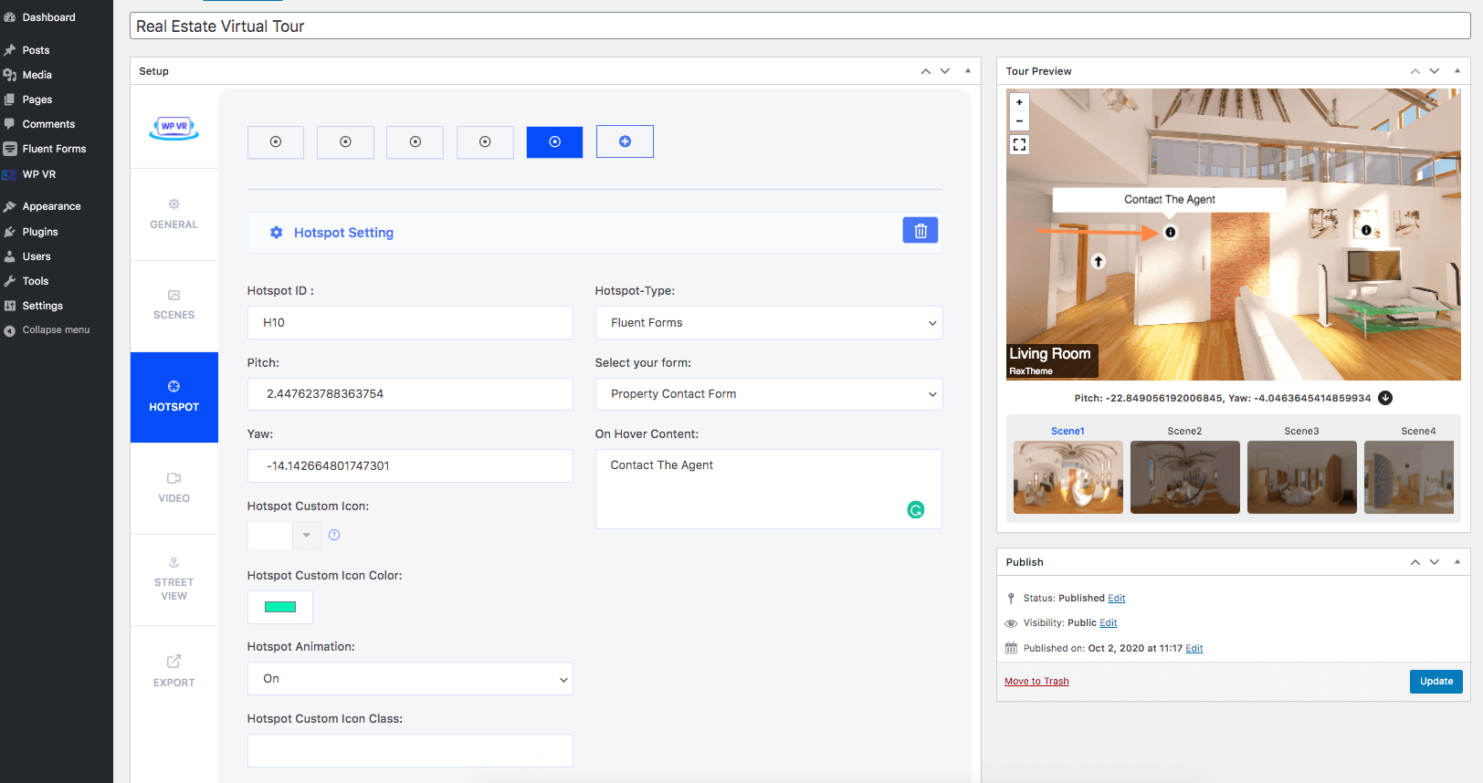 Set Interactive Contact Form