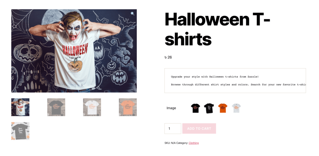 special halloween T-shirt icon swatches