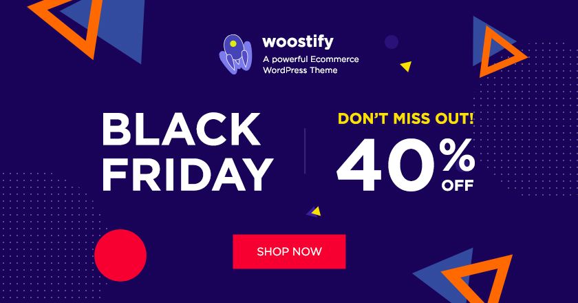 Woostify Black Friday Banner