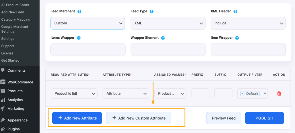 add new attribute