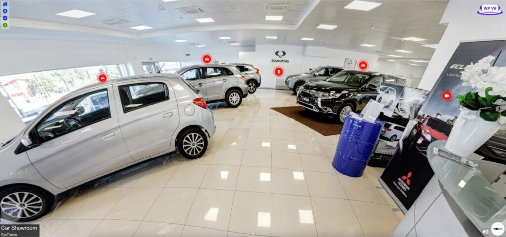 Car showroom virtual tour