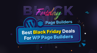 Page Builders Black Friday Deal - WordPress