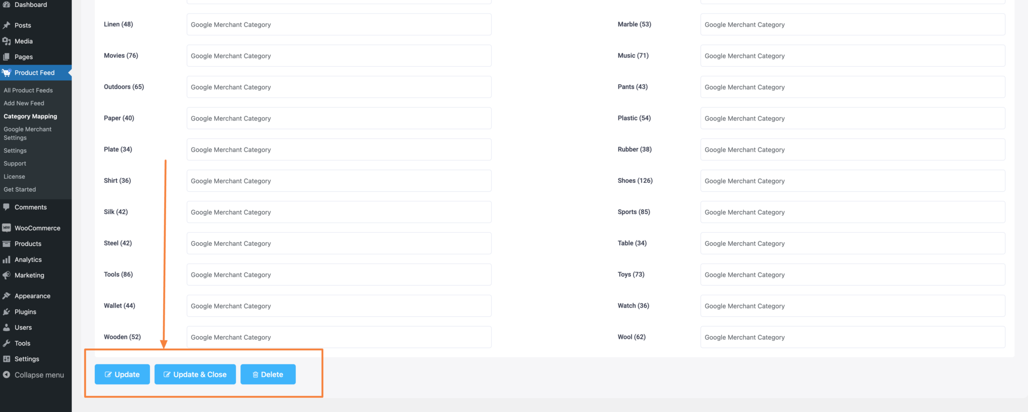 How To Use Category Mapping For Google Product Category » RexTheme
