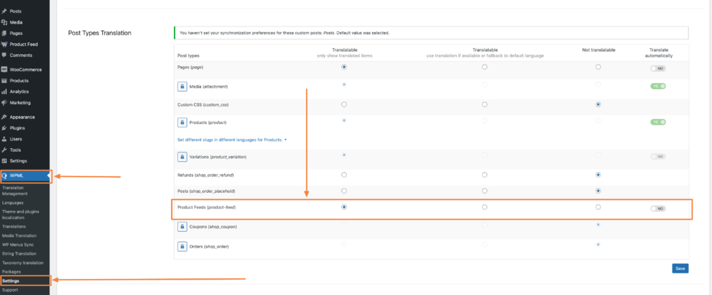 How To Generate Product Feed In Multiple Languages With WPML 1