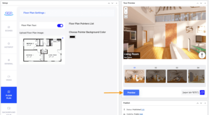 How To Set Virtual Floor Plans Inside Your Tours - WPVR » RexTheme