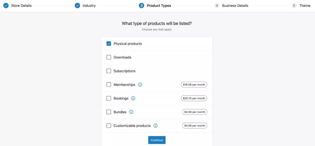 woocommerce product types