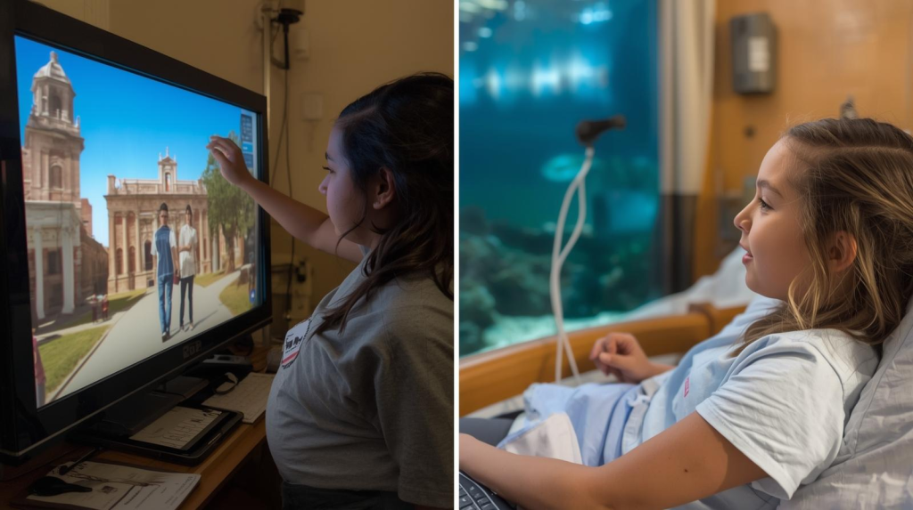 Students can access virtual field trips from anywhere
