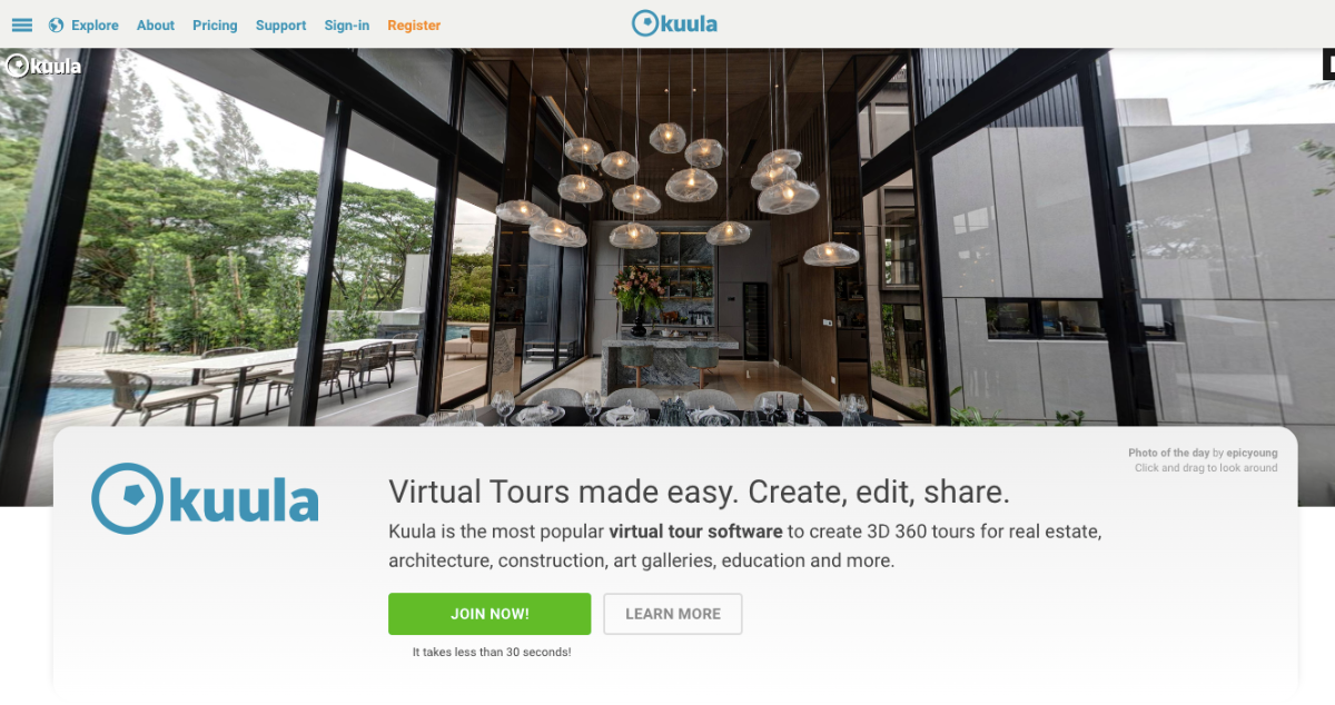 Kuula - Free virtual tour creator