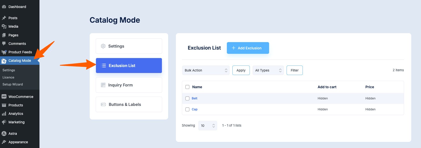 Basic Plugin Overview - Catalog Mode For WooCommerce » RexTheme