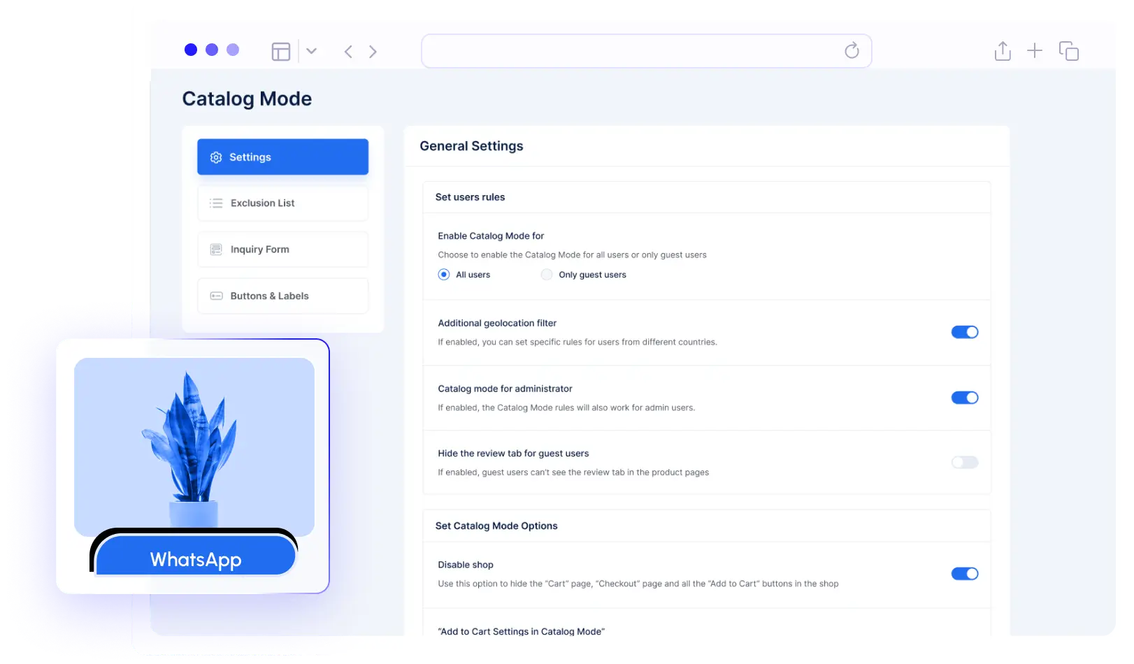 Catalog Mode for WooCommerce Overview