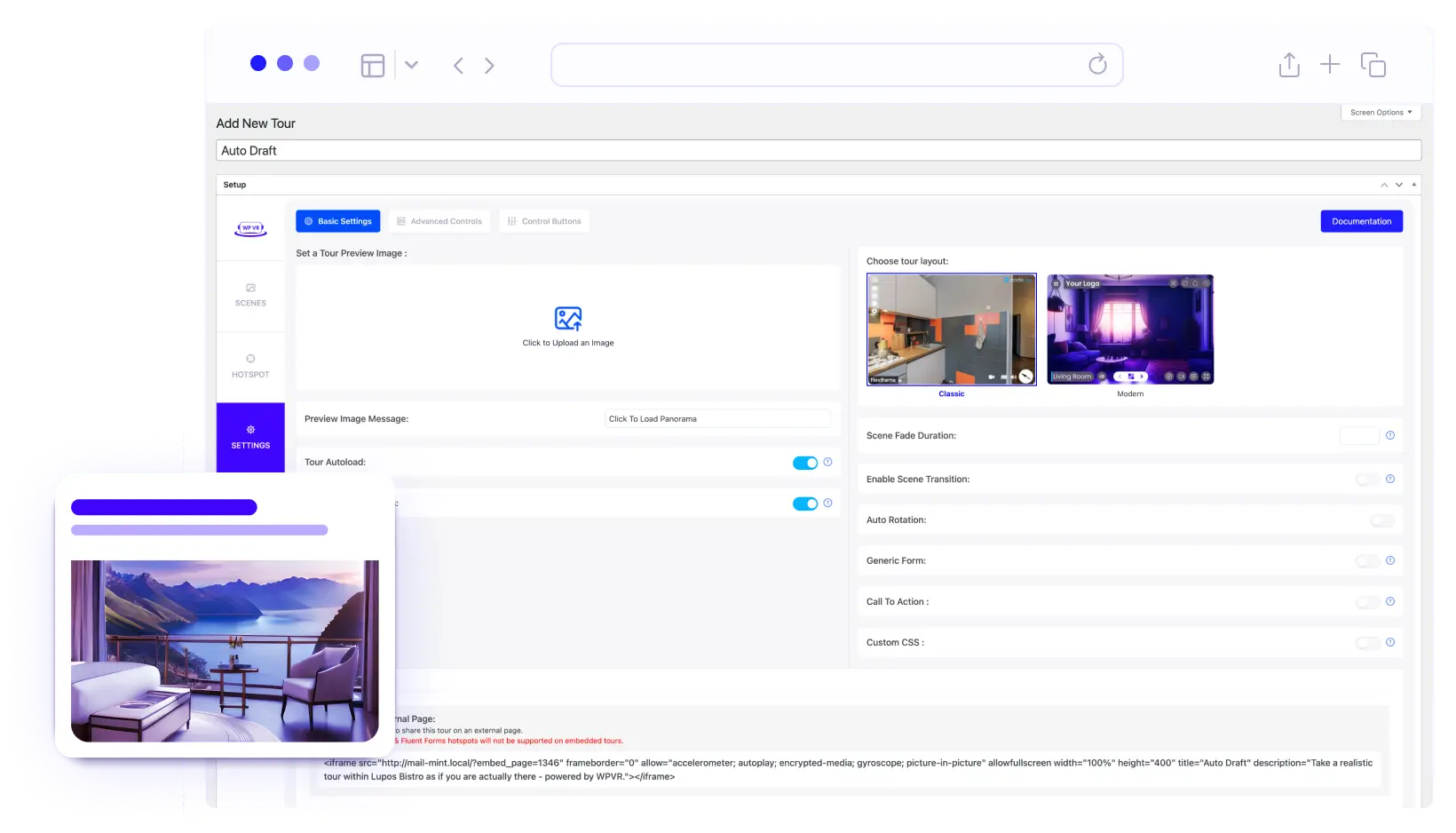 WP VR overview