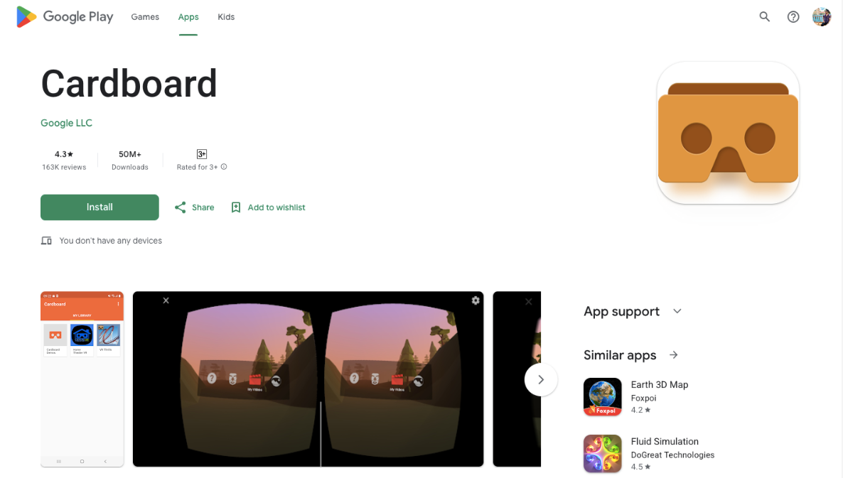 Cardboard Panoramic Camera App for Android
