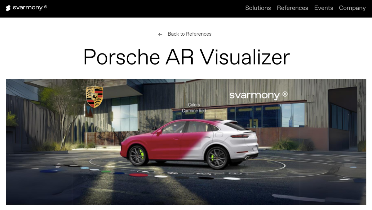 Porsche AR Visualizer - Augmented Reality Example