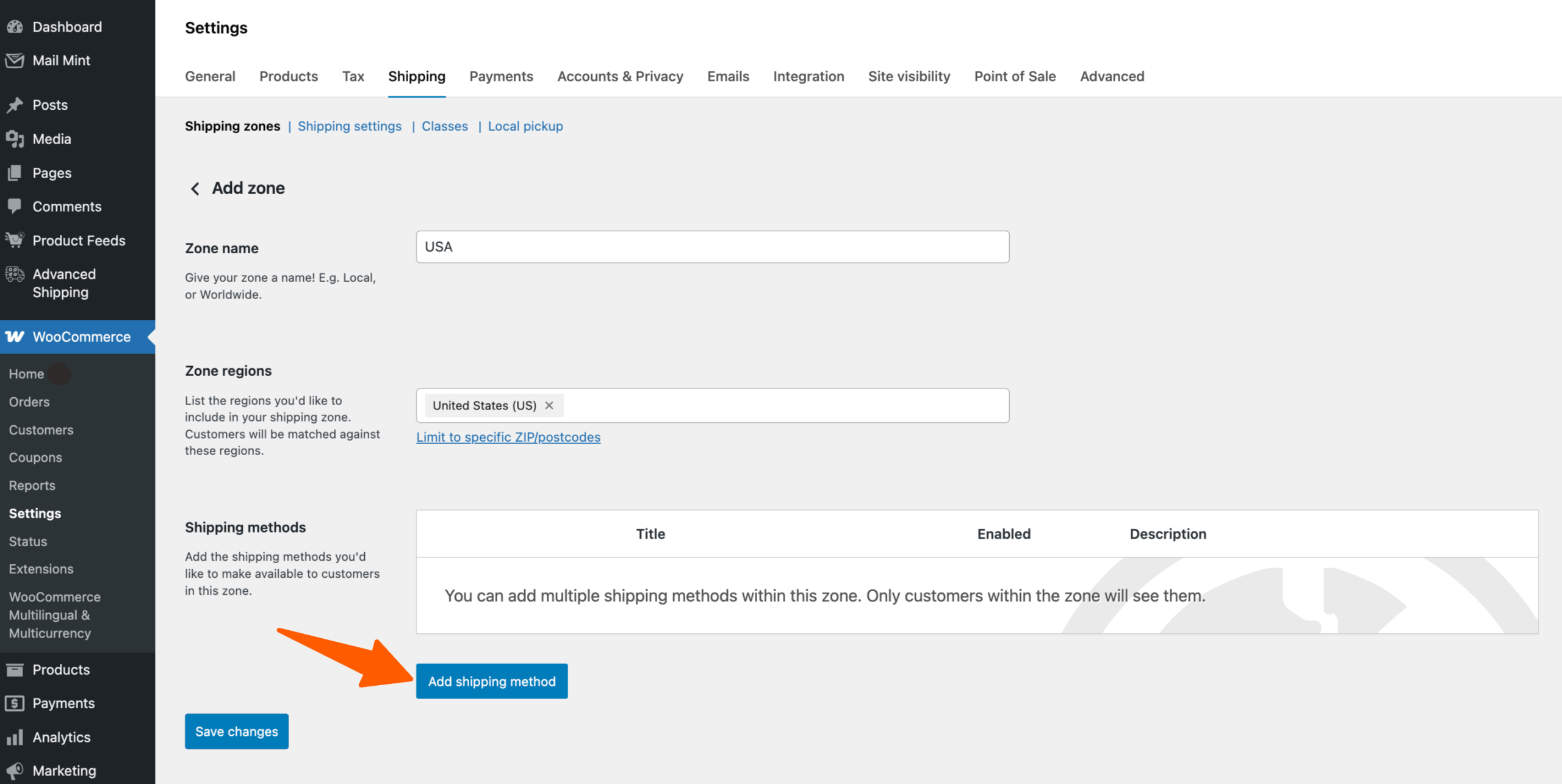 How To Add Advanced Shipping To An Existing Shipping Zone 3