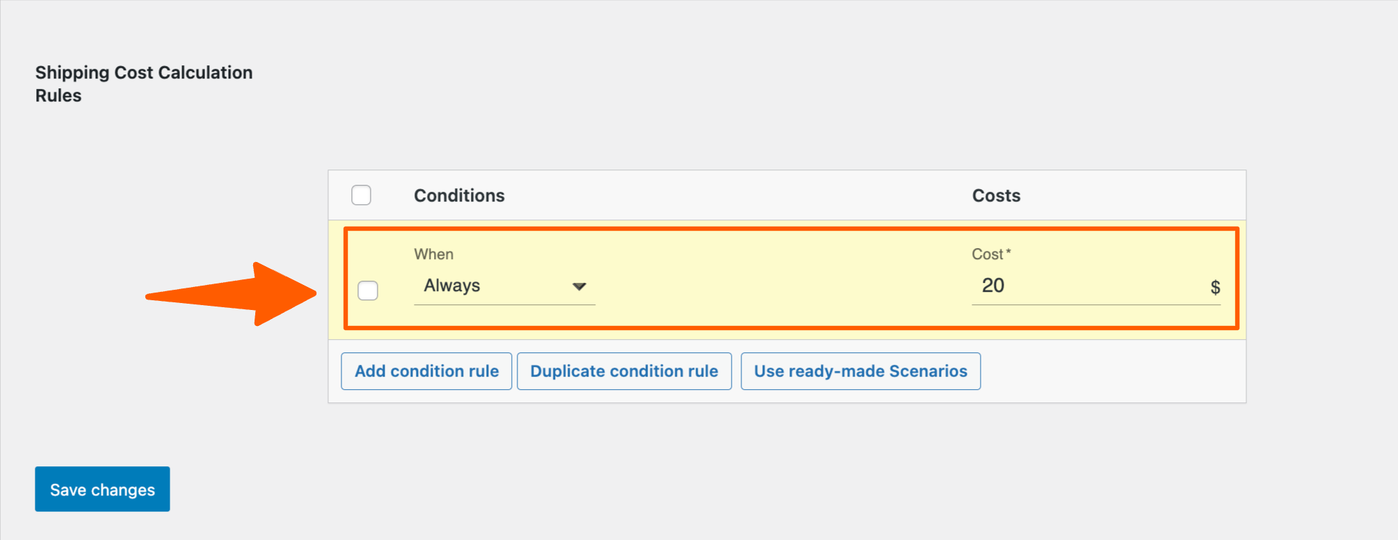 How to Set Shipping Conditions For The First Time Using Advanced Shipping 4