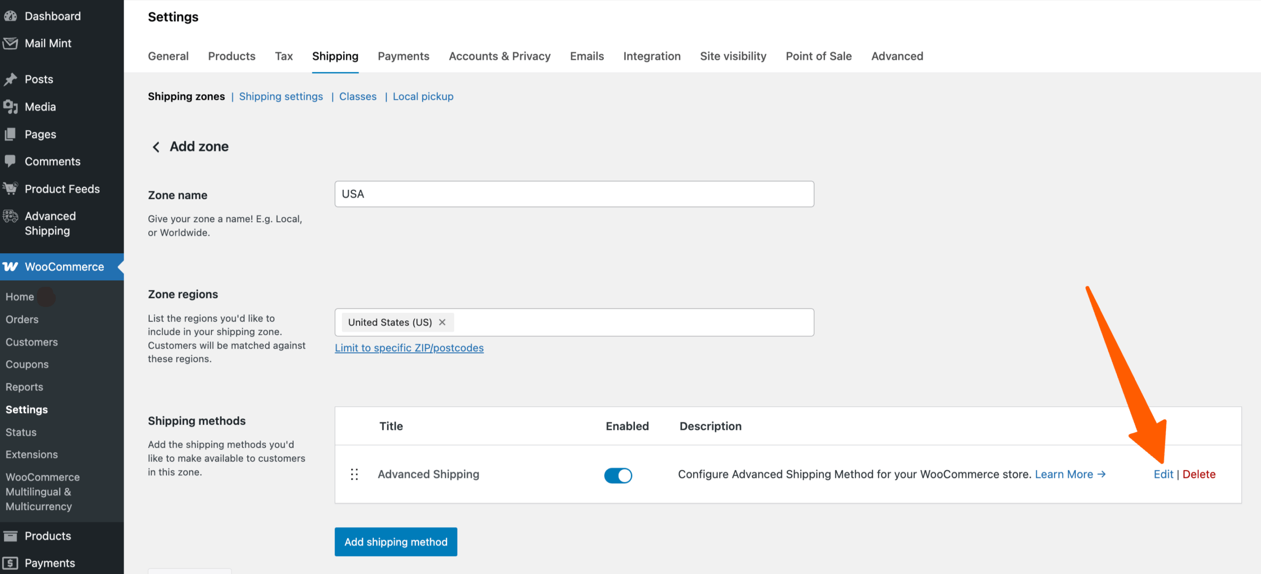 How to Set Shipping Conditions For The First Time Using Advanced Shipping 2