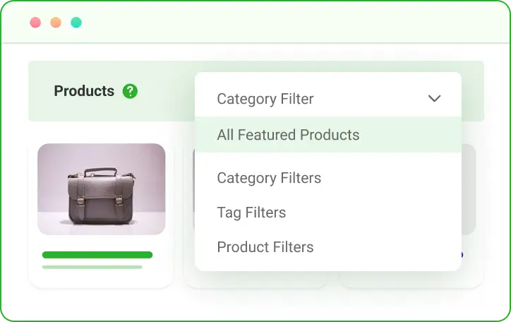 Controlled Product Filter