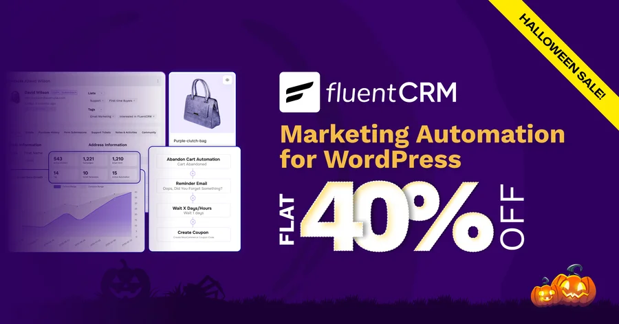 FluentCRM Halloween Feature Image