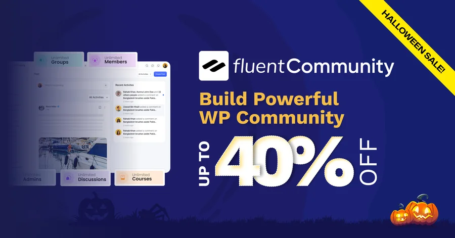 FluentCommunity Halloween Feature Image
