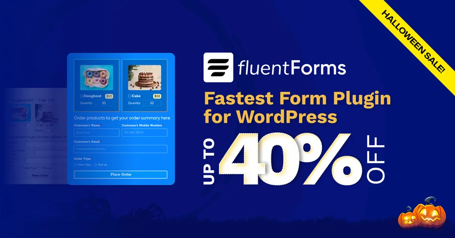 FluentForms Halloween Feature Image