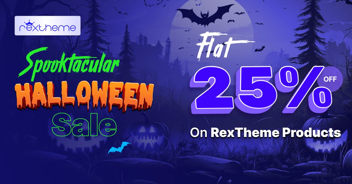 RexTheme Halloween Deal - Flat 25% Discount
